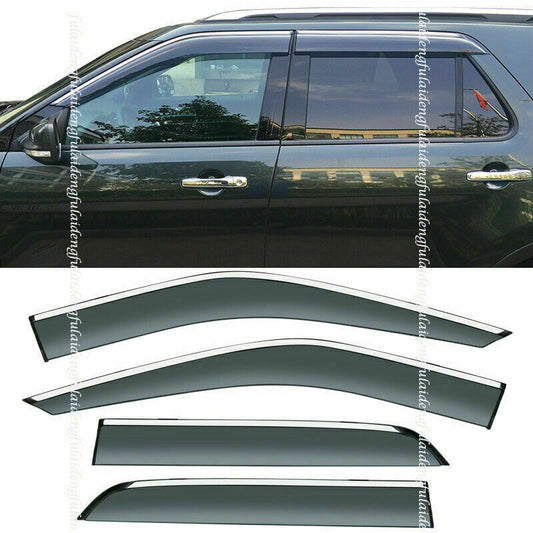 for Ford Explorer 2011-2019 Window Wind Visors Sun Rain Guard Vent Deflectors
