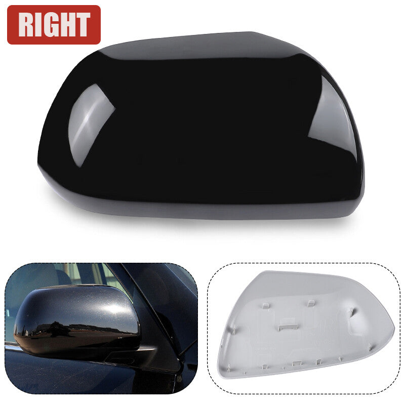 Passenger Right Side Rearview Mirror Cover for Toyota Highlander 2008-2013 Black