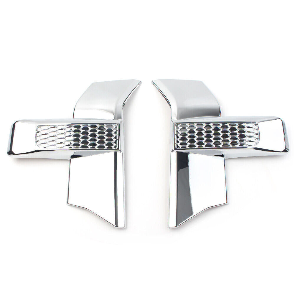 2PCS Front Bumper Headlight  Grille Chrome Cover Trim Fit for Ford F150 T 2015-2017