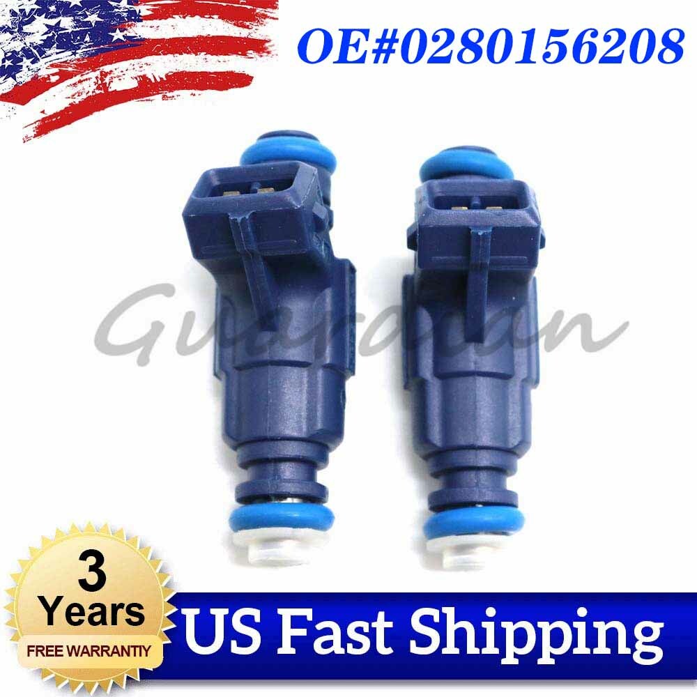 2x Fuel Injector 0280156208 for Polaris RANGER XP SPORTSMAN 700/800 EFI RZR
