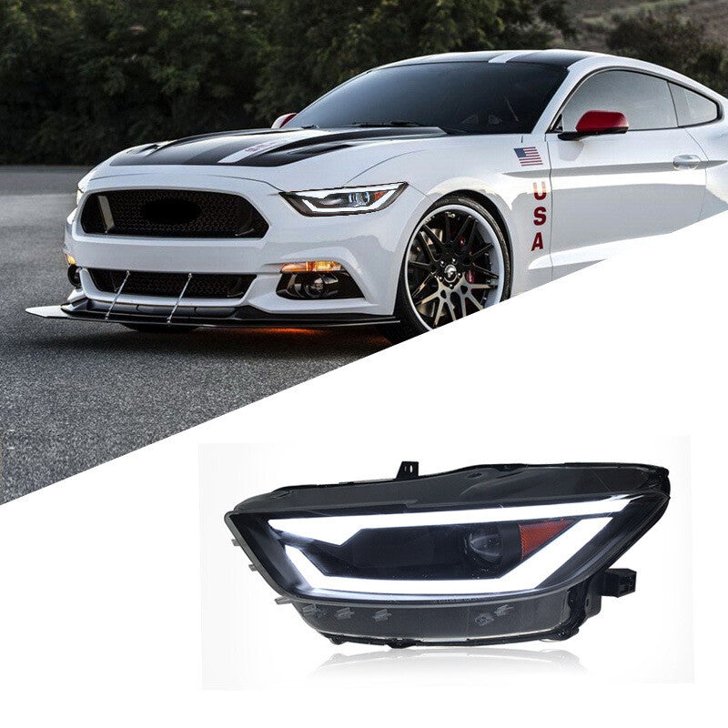 For 15-17 for Ford for Mustang headlight assembly retrofit LED running water turn signal