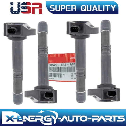 NEW 4X Upgrade Ignition Coils for Honda Accord CR-V for Acura ILX TLX 4L 2.4L