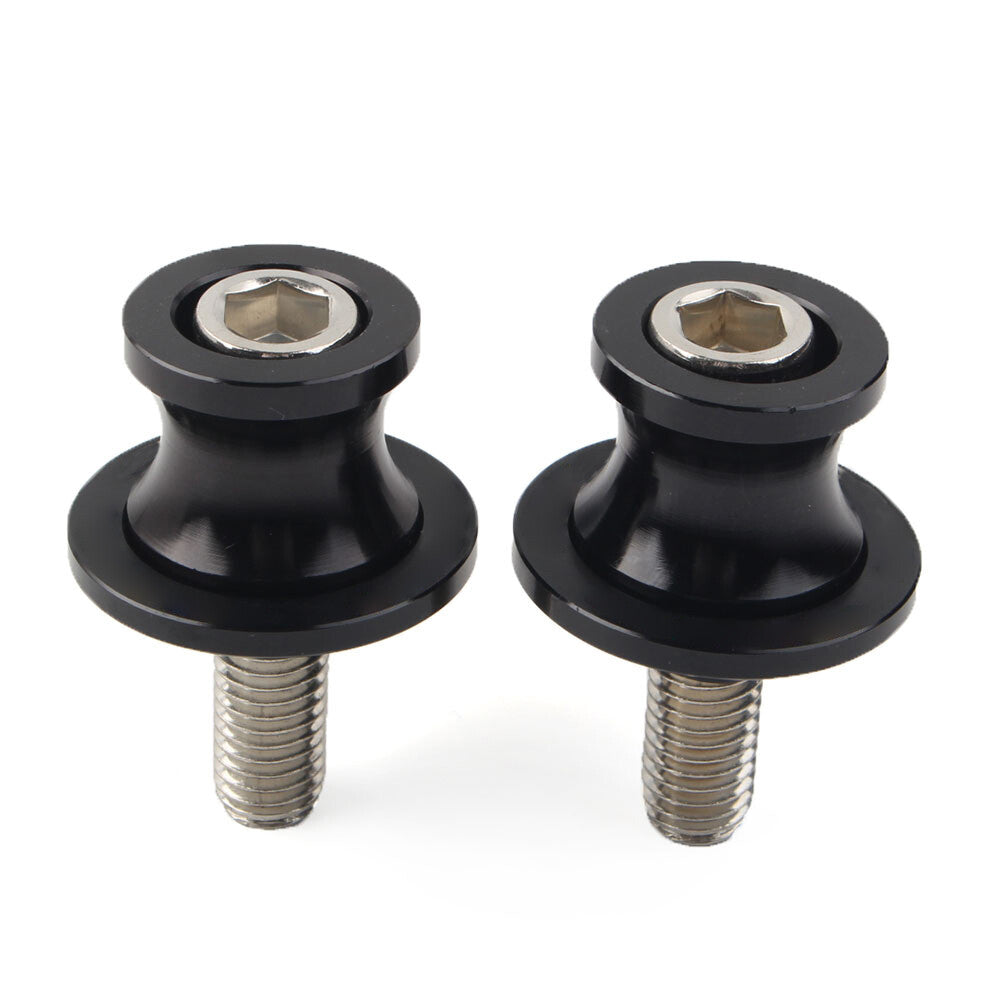 for KAWASAKI ZX6R 1998-2011 Black Motorcycle Swingarm Spools Stand Screws Slider