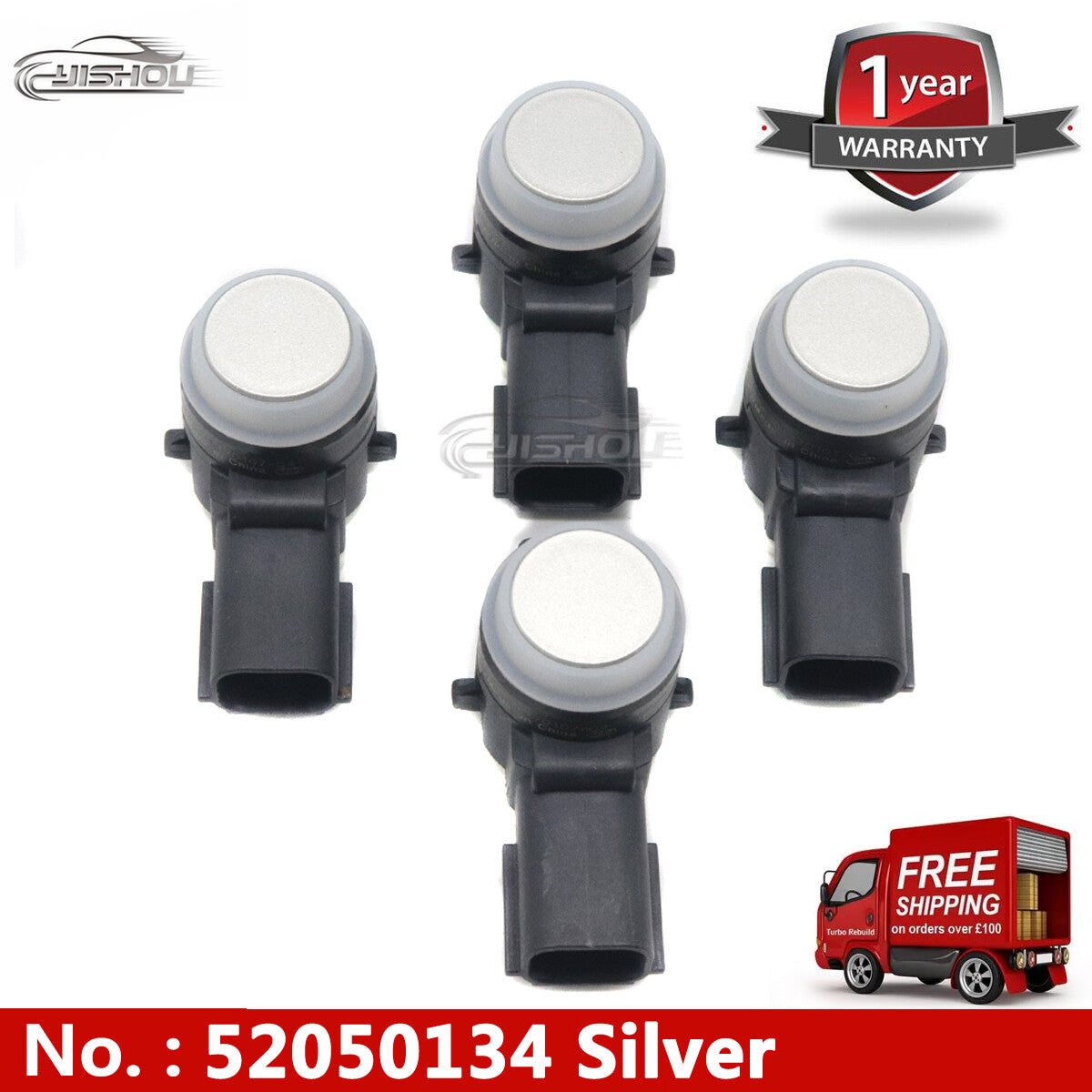 4-pack of PDC parking sensors for GimChevy, for Chevrolet , Silverado, for Cadillac , for Buick 52050134 23428268
