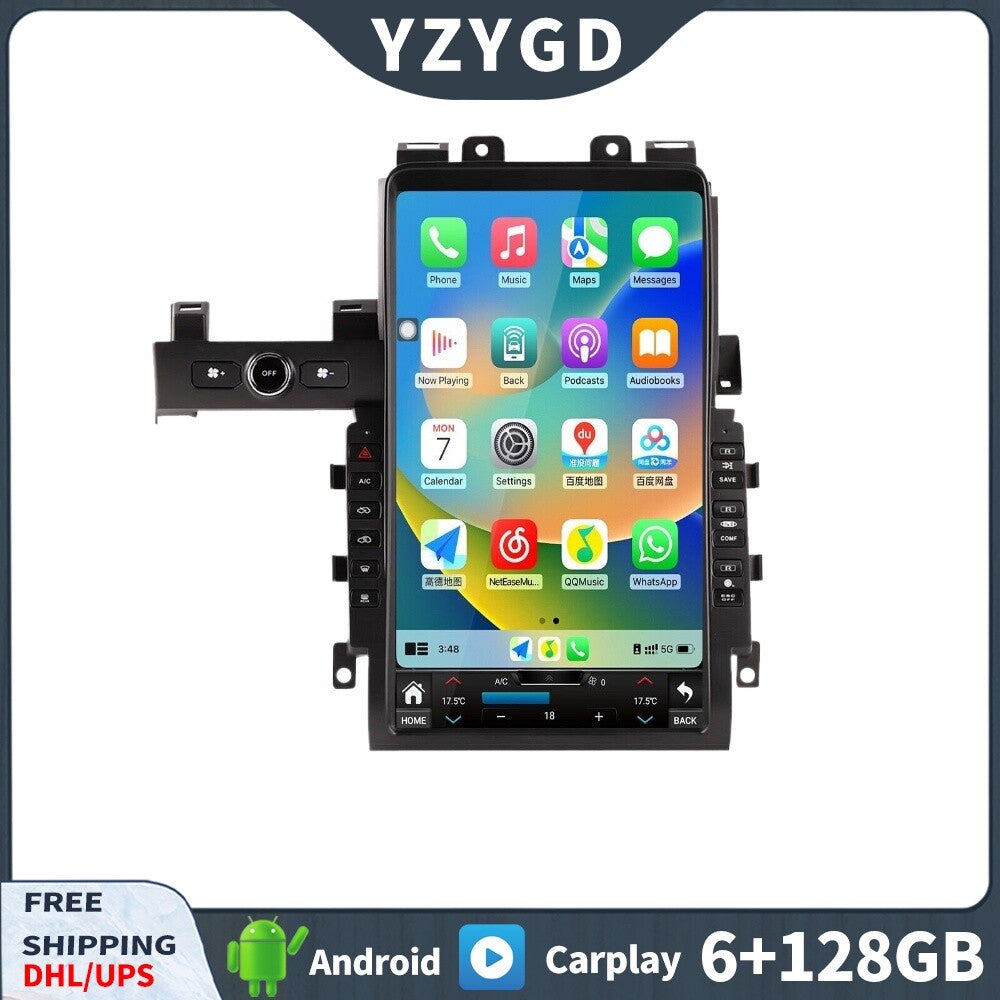 for Nissan GT-R Skyline 2008-2017 Android 2Din Car Radio Carplay Screen Reveiver