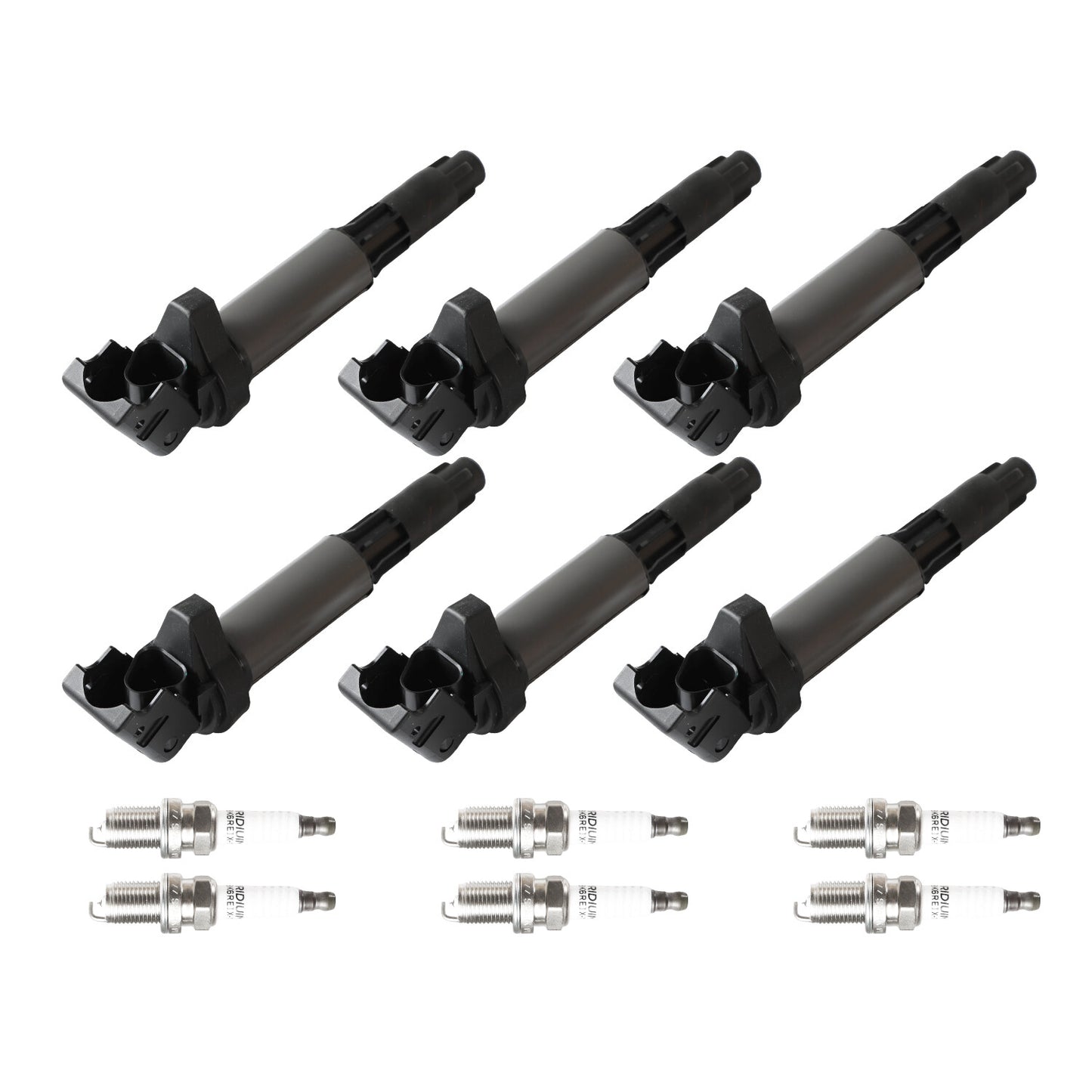 6X Ignition Coils + 6Pcs Spark Plugs set for BMW 328i 335i 525i 528i X5 X6 UF522