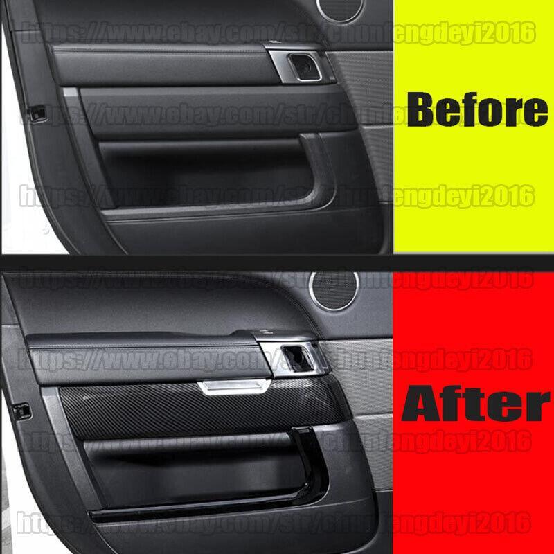 Carbon Fiber For LR for Range Rover Sport 2014-2020 Car Door Decoration Cover 4PCS