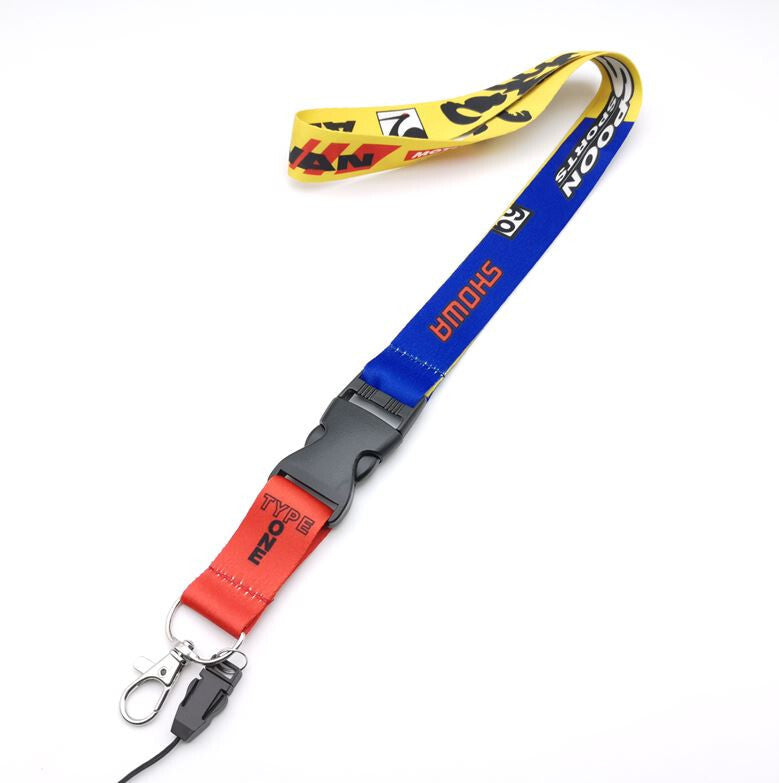 Car keychain, key ring, lanyard, credit card, bus ID card holder, HKS, black, suitable for Nissan .