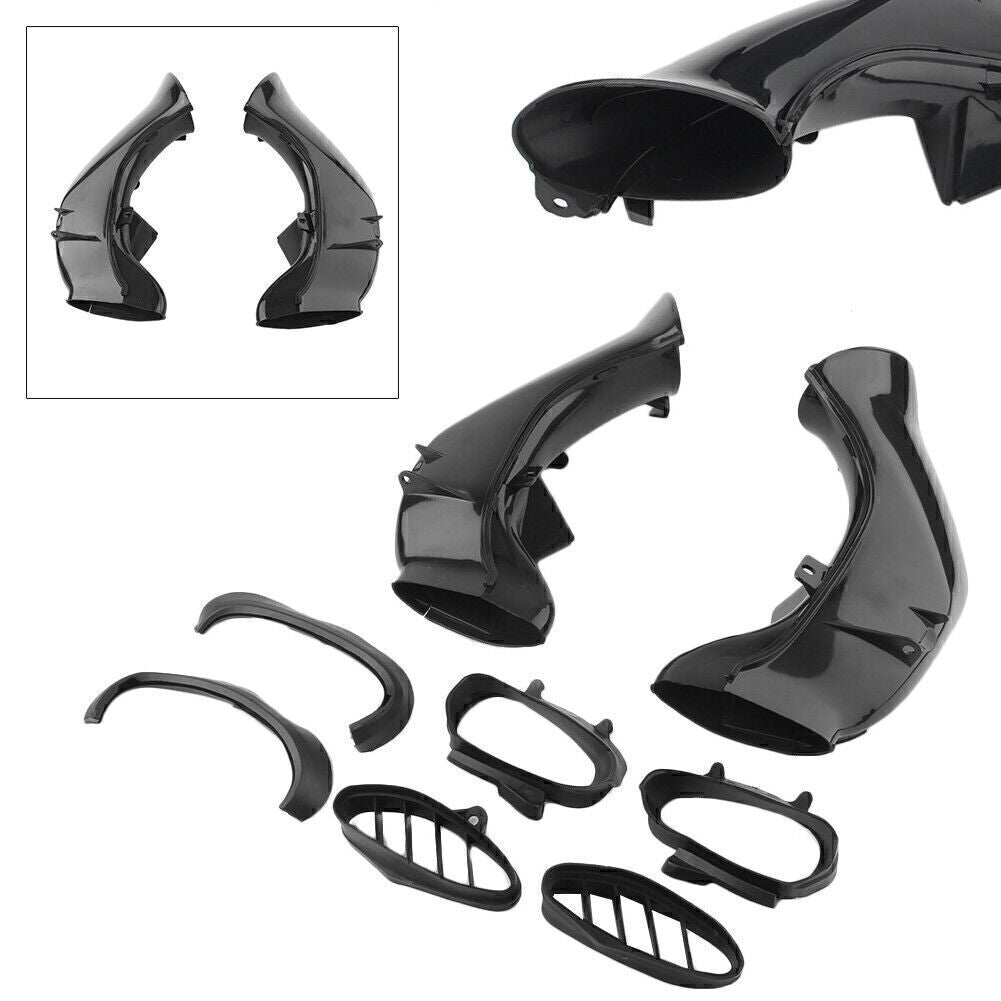 for Ram Air Intake Tube Duct Cover Fairing Black for Yamaha YZF1000 YZF R1 2004-2006