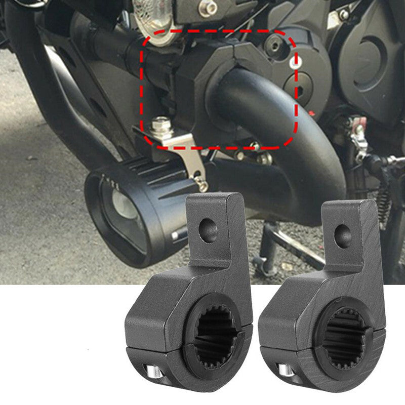 Motorcycle Roll Bar LED Light Bar Holder Headlight Mount Clamp Fog Lamp Bracket