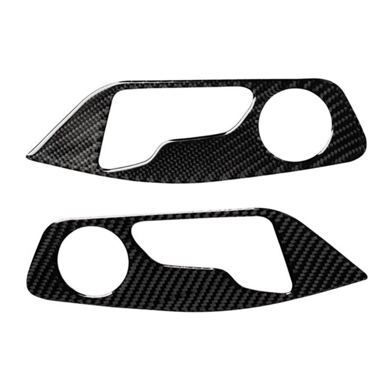 Real Carbon Fiber Car for Seat Adjustment Panel Cover Trim for Audi Q7 SQ7 2016-19