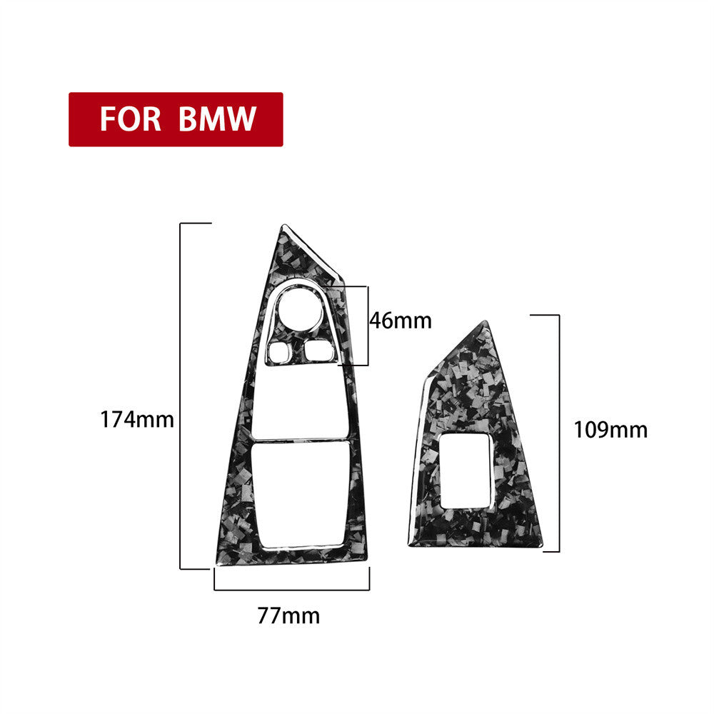Forged Carbon Fiber Window Lift Switch Trim for BMW 6 series E63E64 Couple 04-10