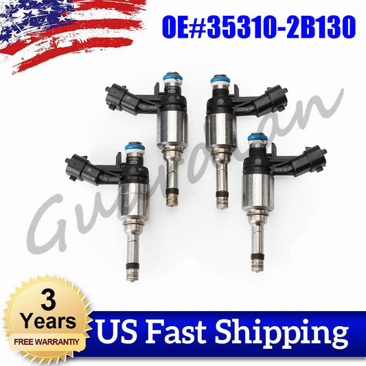 4x 35310-2B130 fuel injectors for Kia Rio Soul Forte 5 Forte Koup Optima for Hyundai