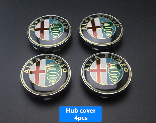 2-Piece Bonnet Trunk Boot Badge Sticker Logo for Cadillac Car Cover - Silver