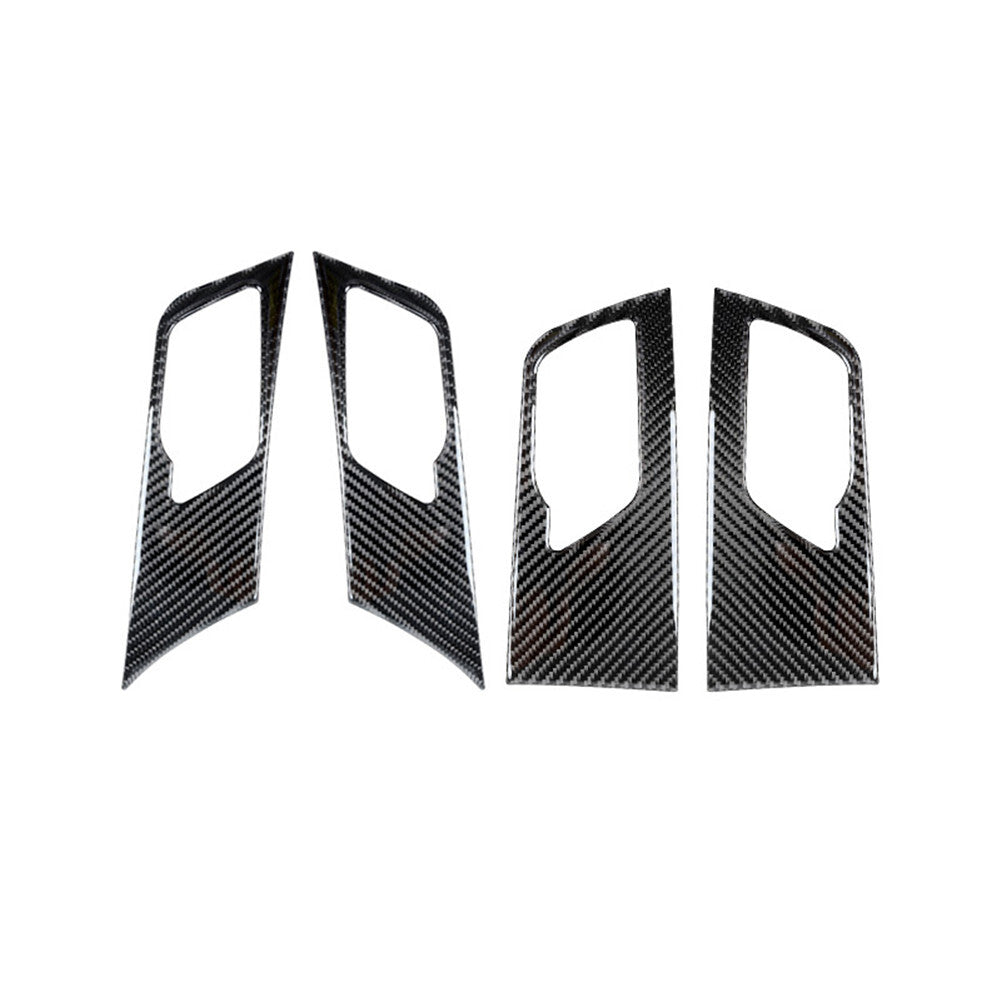 Carbon Fiber Inner Door Handle Frame Cover Trim for Toyota Highlander 2008-2013