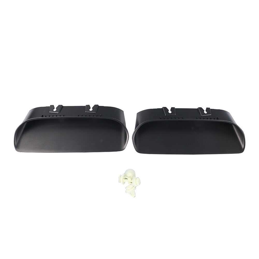 1 Pair Redeye Hood Bezels Left Right Side for 2019-2020 for Dodge for Challenger Black