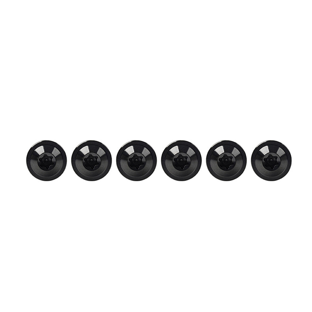 6x Alloy Bolts Truss Torx Head Screws M6x20mm For Bike Motorcycle black
