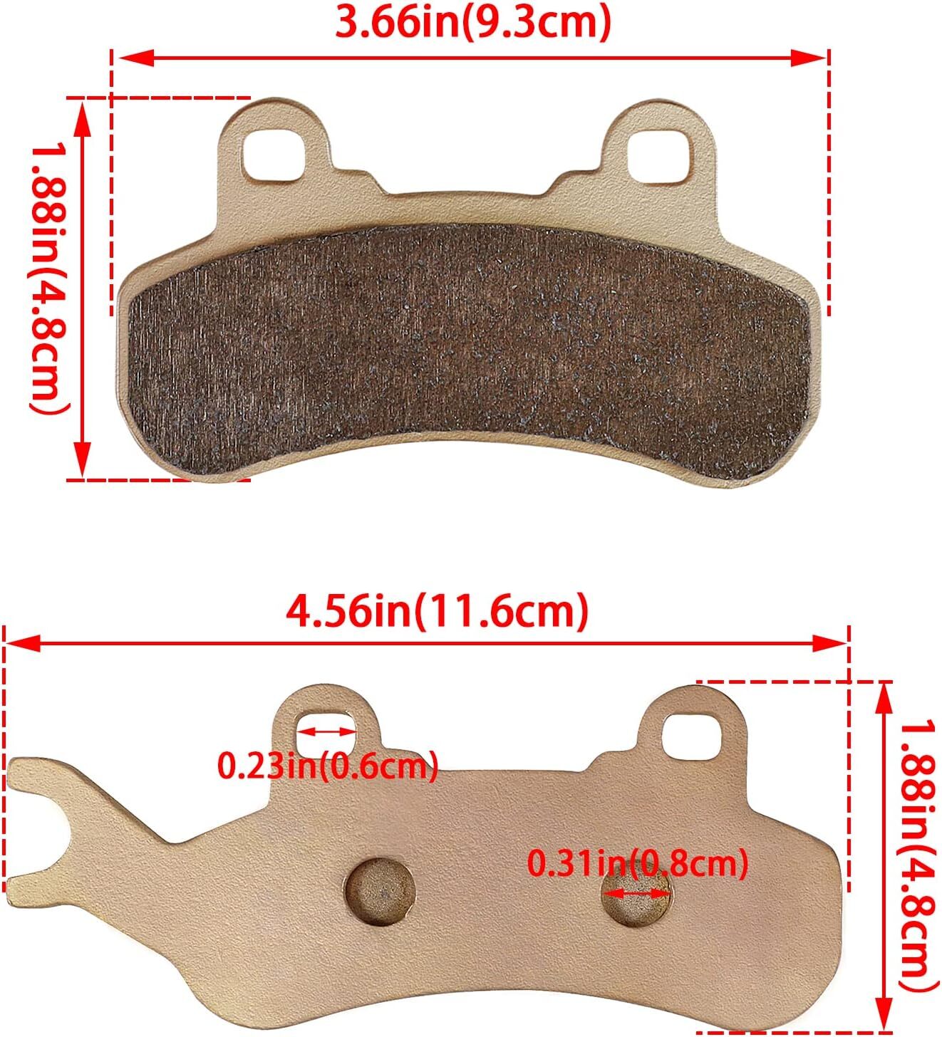 715900380 715900379 Brake Pads for Can-Am Maverick XRS Max 4x4 DPS Max 4x4 XDS
