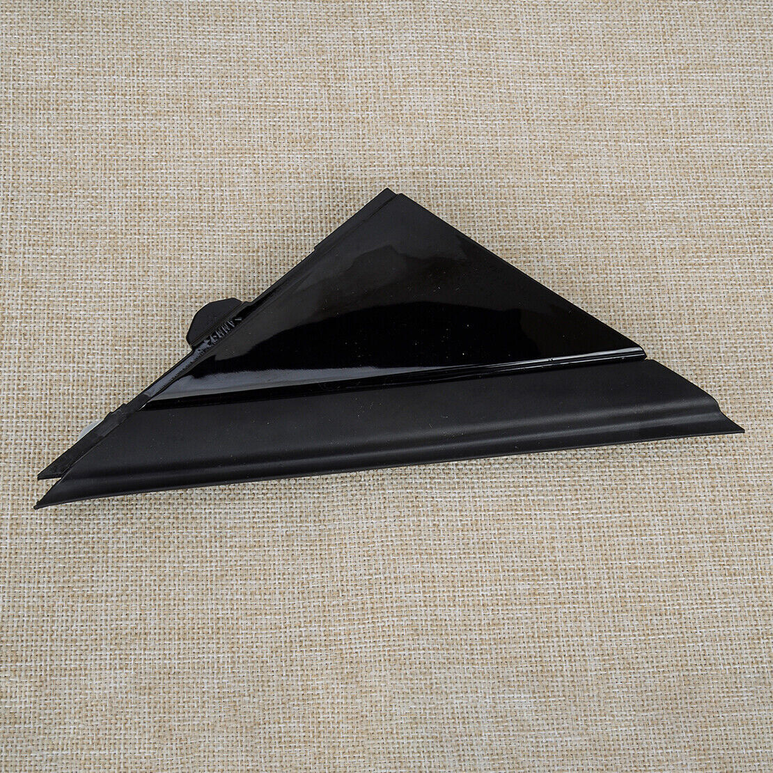 Right mirror triangle cap cover black shiny fits for Fiat 500 su