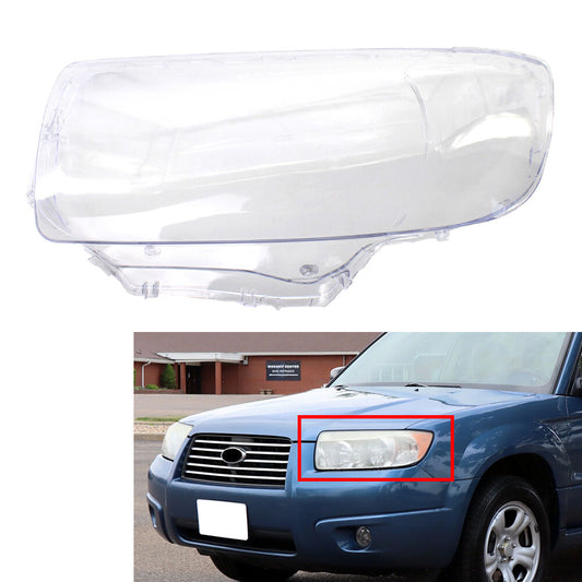 Headlight Lens Cover Headlamp Shell Left for Subaru Forester 2006-08 Transparent