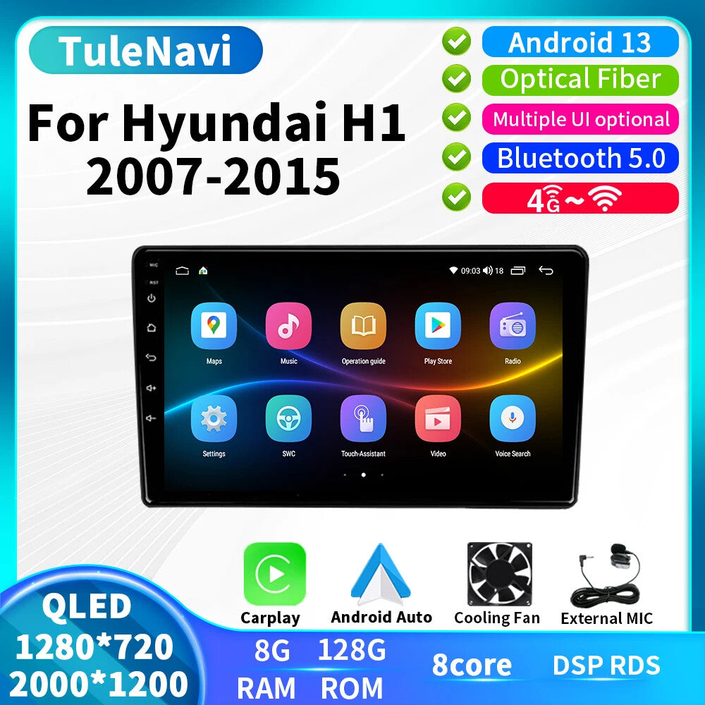 for Hyundai H1 Grand Starex 2007-15 GPS Car Radio Stereo Multimedia Video Player