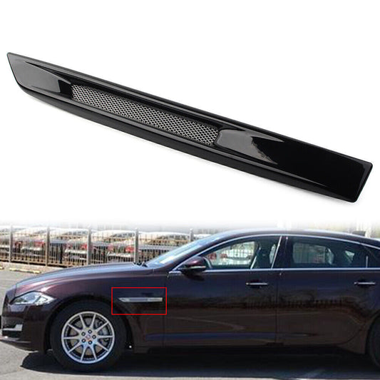 Front Side Fender Air Vent Grille Grill Gloss Black Left for Jaguar XJ 2010-2019