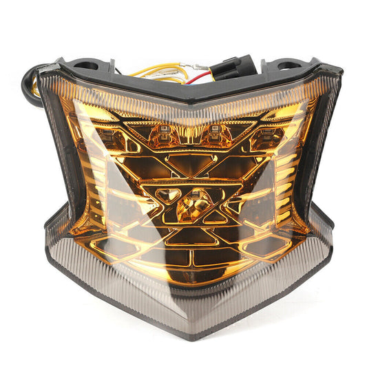 Gold Motocycle Rear LED Turn Signal Taillight for Kawasaki Z900/Z650 ABS 2017-23