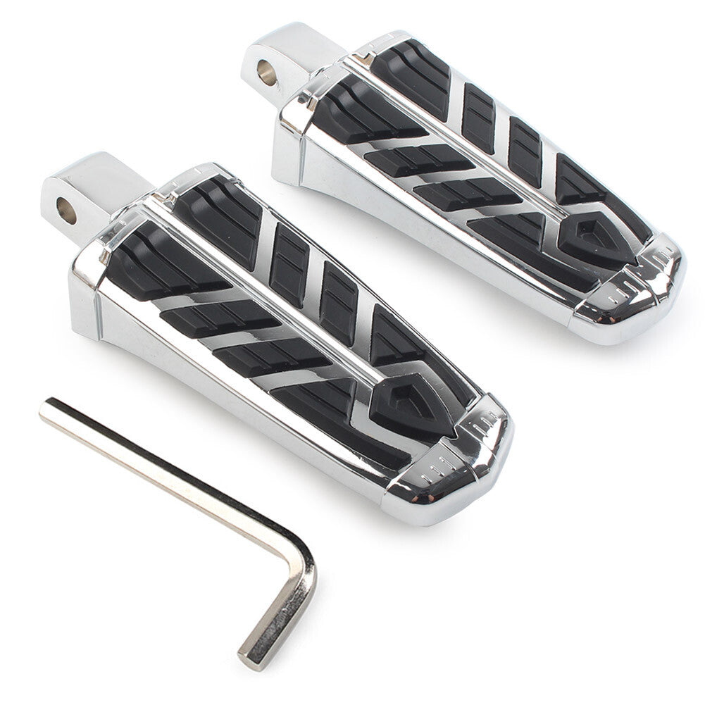 Rear Footrests Foot Pegs Pedals Motorcycle Chrome for Honda VTX 1800 2002-2008