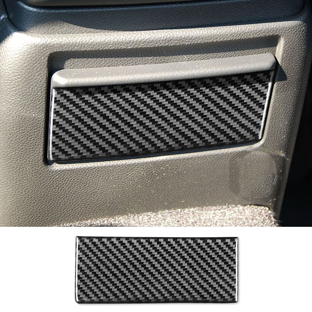 Carbon Fiber Interior Rear Ashtray Panel Trim Cover Kit for Infiniti G37 2007-09