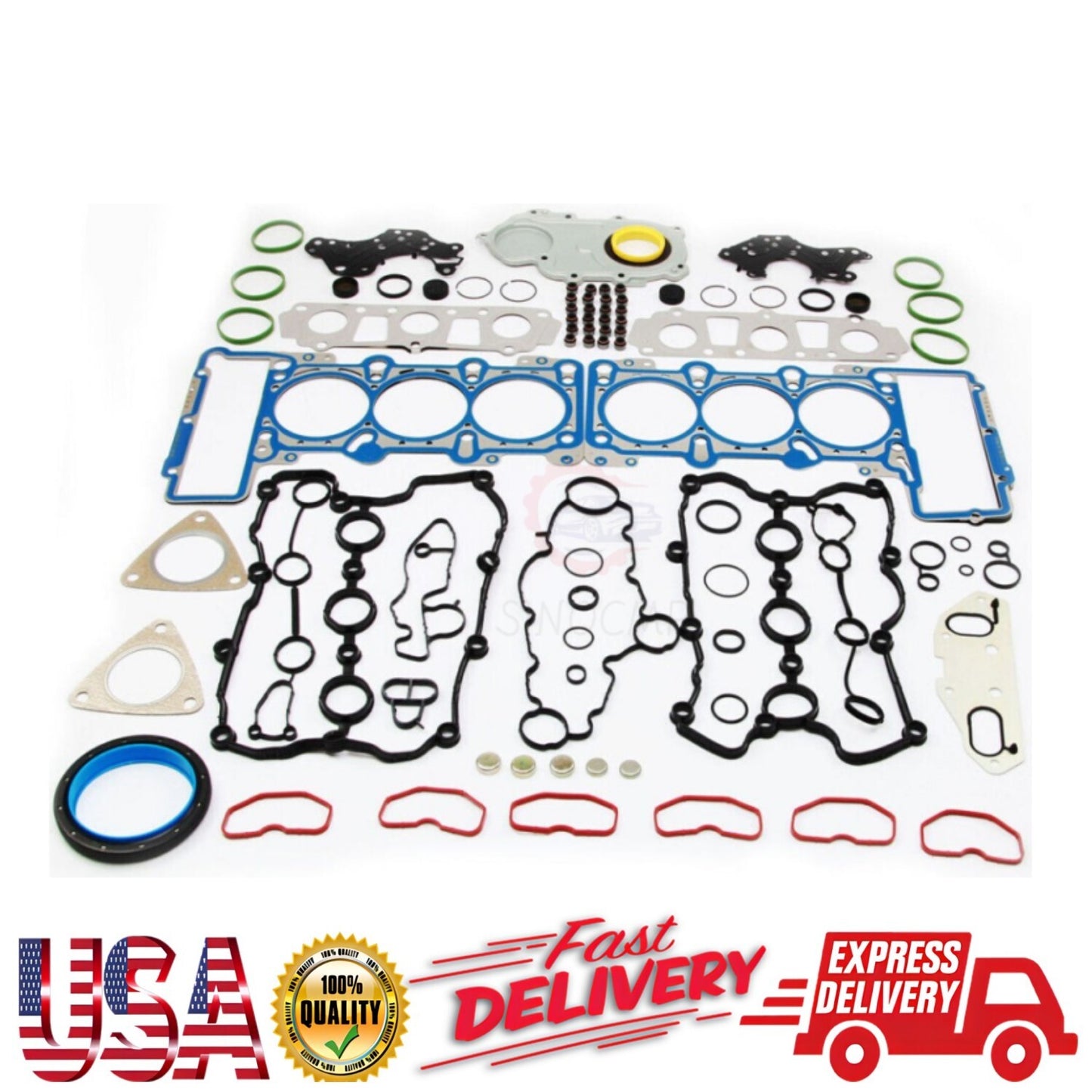 3.0TFSI Engine Gasket Seals Kit Set w/ Head Bolts For 3.0T for Audi A6 S5 Q5 Q7 US
