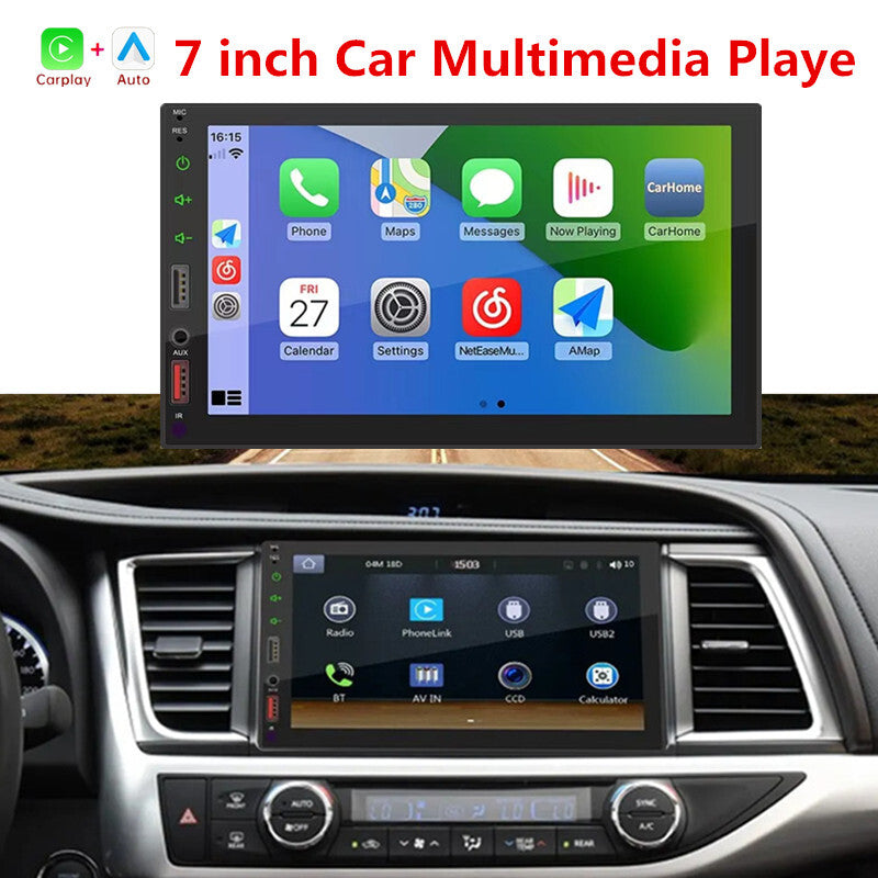 Car Radio Autoradio Multimedia Player Stereo MP5 Camera For Carplay Android Auto