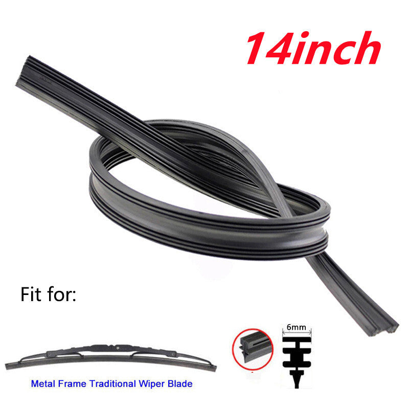 4-Pack 14-inch Car Frame Windshield Scraper Replacement Strips