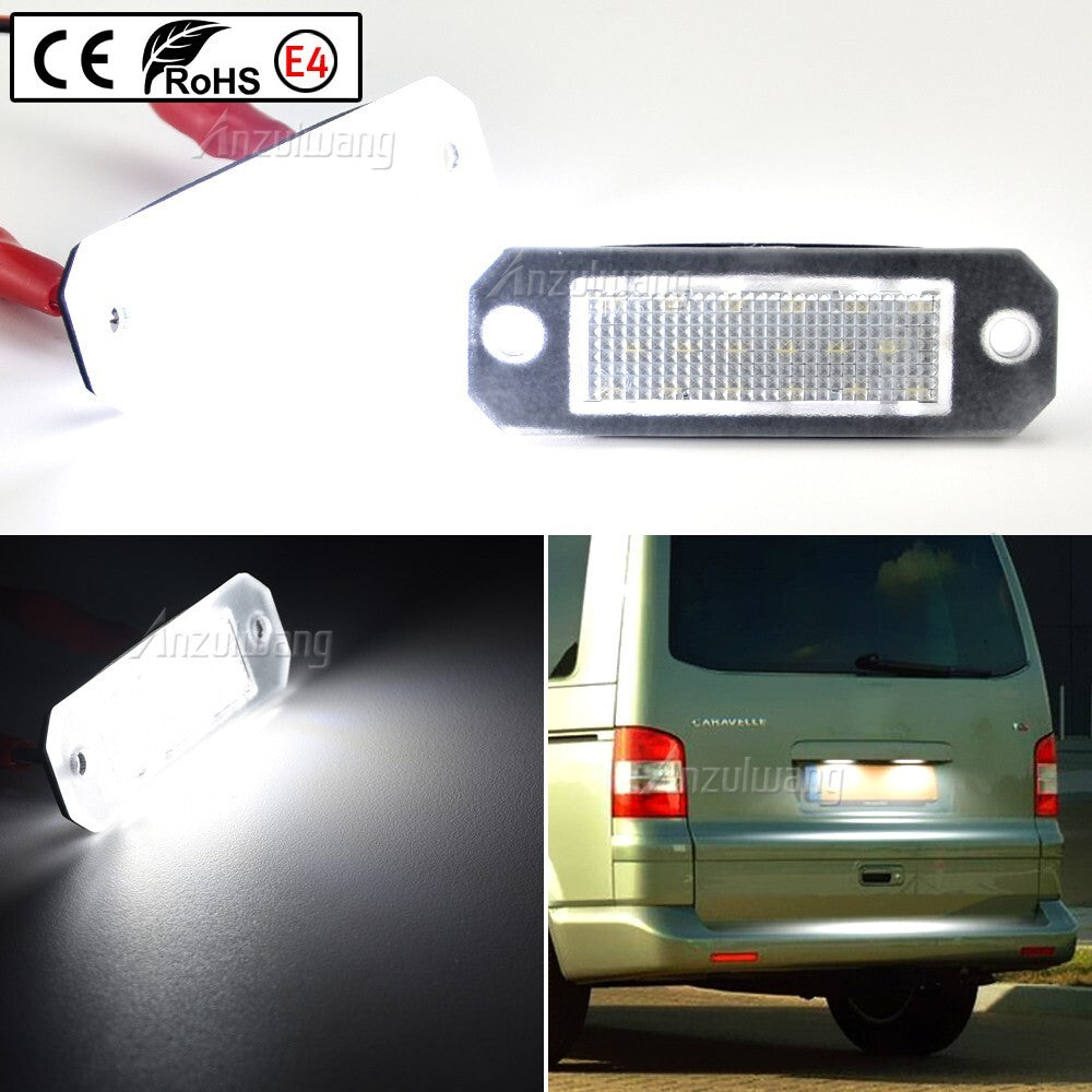 LED License Plate Lights for VW for Volkswagen Transporter T5 T6 Caddy 2004-2017