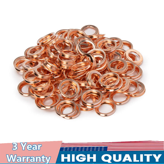 100-piece pack of metal oil drain plug crushing washing machine gaskets for Nissan for Infiniti 11026-JA00A