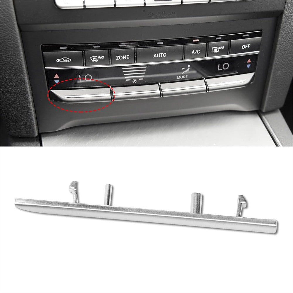 Car Left Center A/C TEMP Switch Button Trim Strip Matte for Mercedes W212 08-14