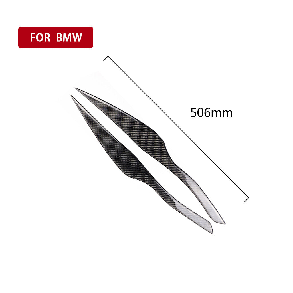 Carbon fiber headlights eyebrow trim for BMW E90 E91 2006-2011