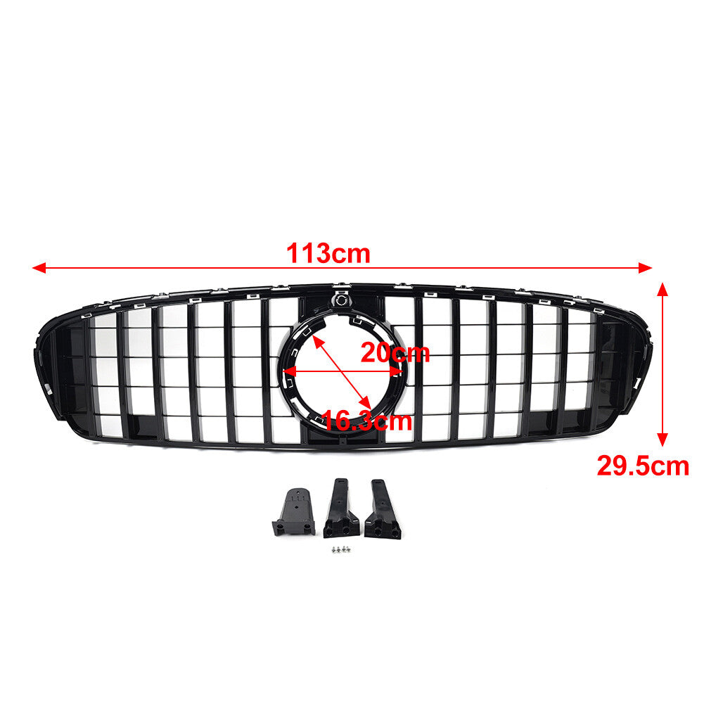 GTR Style Front Bumper Grille Fit for Benz GLC Class W253 X253 Sport Model 20-22 21