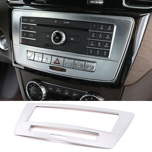 Central Console CD Panel Voice Mode Trim for Mercedes-Benz GLE GLS 2013-19Silver