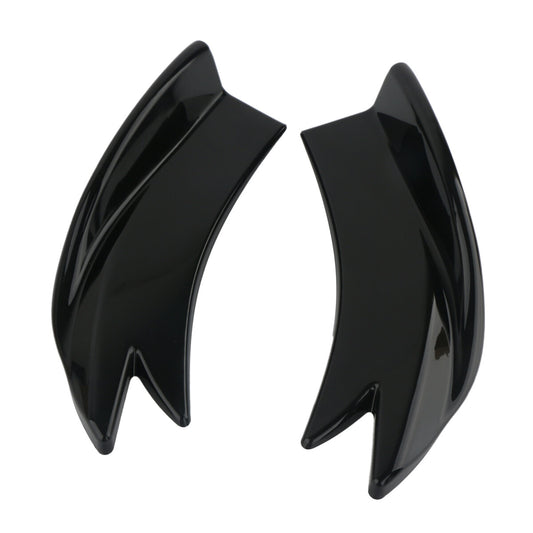 Sleek black rear bumper lip, side splitter, diffuser, boiler body kit