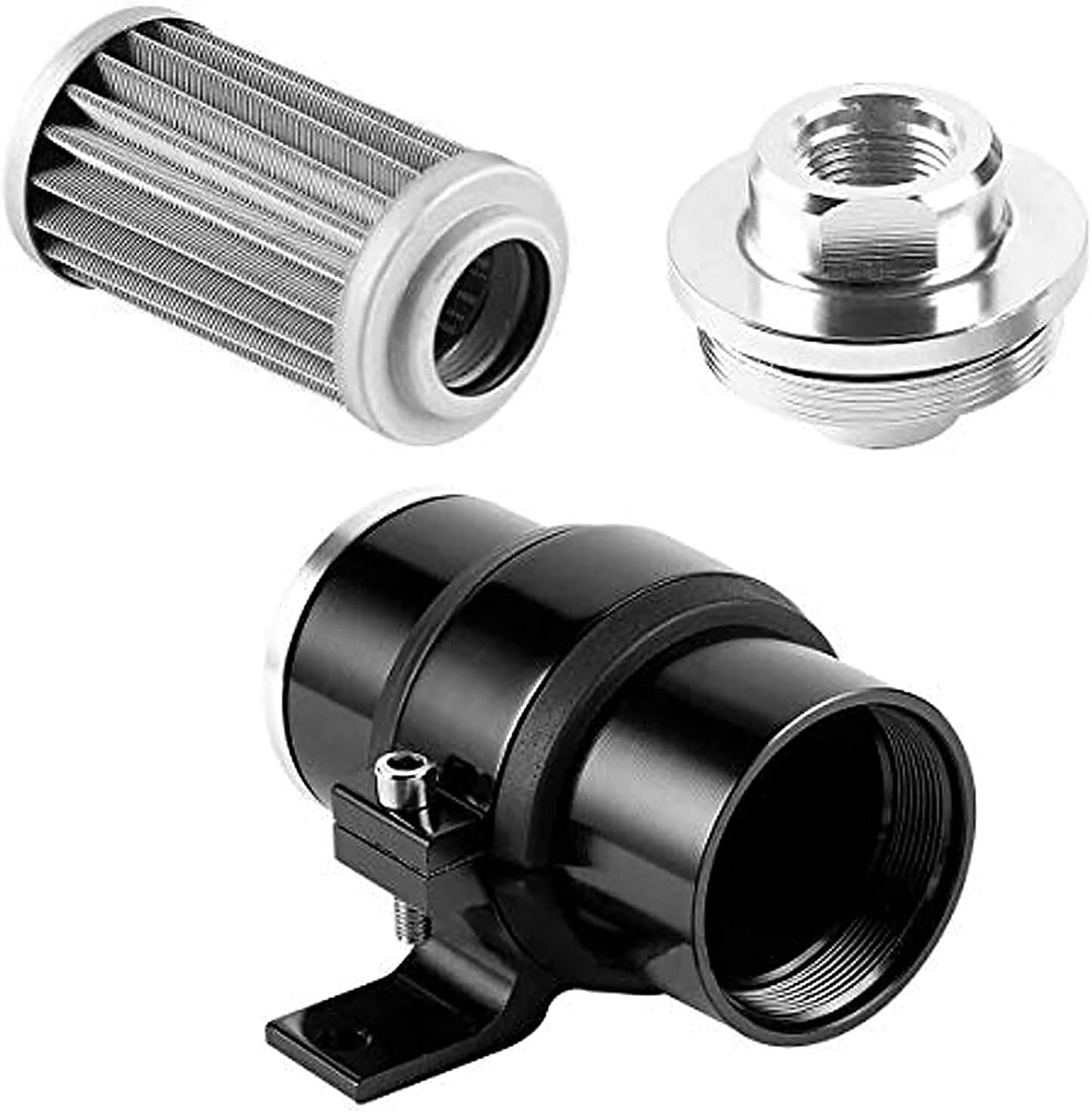 new inline 10 Micron fuel filter holder, 6AN, 8AN, 10AN adapter universal, 50mm.