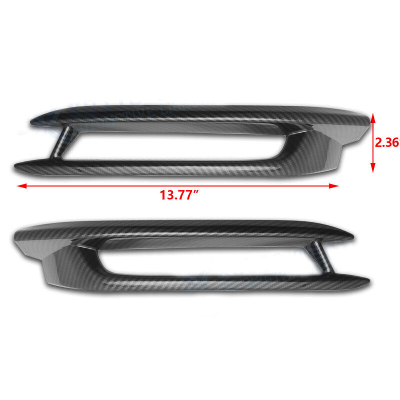 for Honda Accord 2018 2019 2020 ABS Carbon Fiber Front Fog Lamp Light Cover Trim