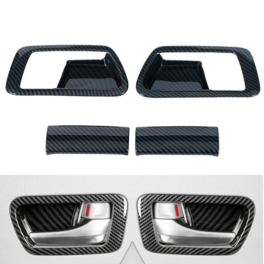for Toyota for Sienna 15-20 4X Carbon fiber inner door handle frame decoration trim
