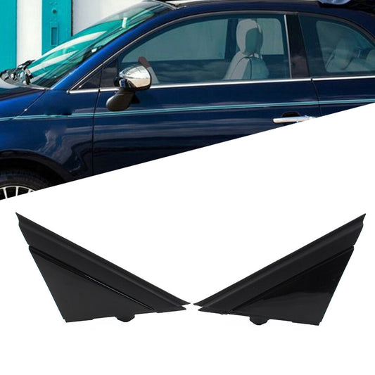 2pcs Car Door Mirror Flag Covers for Fiat 500 2012-2019 1SH17KX7AA 1SH16KX7AA