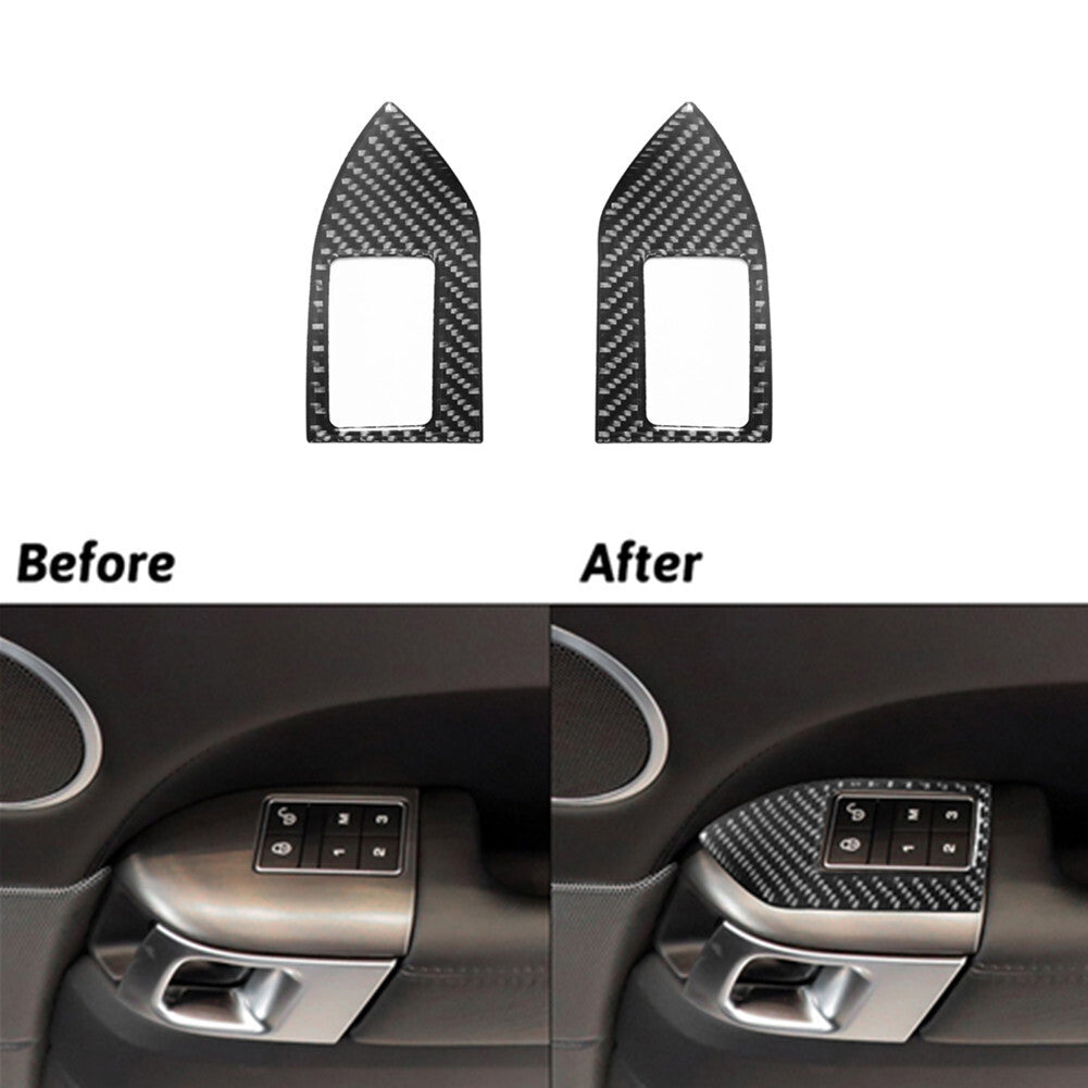 Carbon Fiber Front Door Memory for Seat Switch Cover Trim For Land for Range Rover Sport