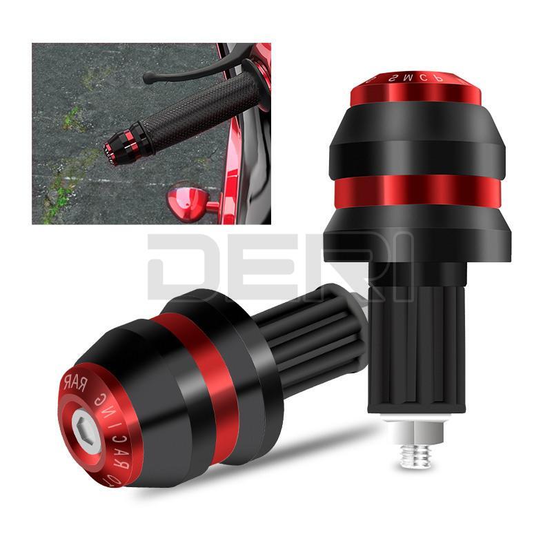 1Pair Motorcycle 7/8 Handle Bar Ends Grip Plug Cap Handlebar 22mm CNC Aluminum