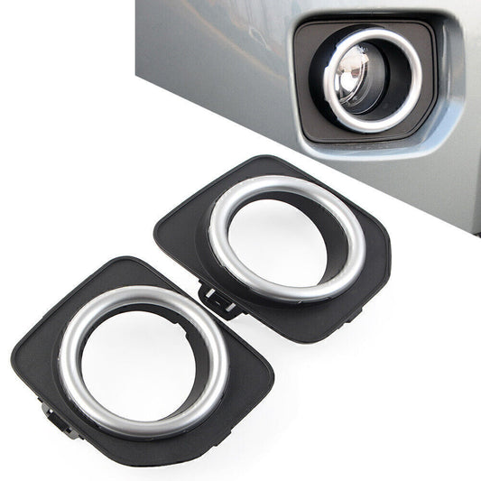 Pair Front Bumper Fog Lamp Cover Bezels Trim for Land Rover LR4 14-2016 LR051335