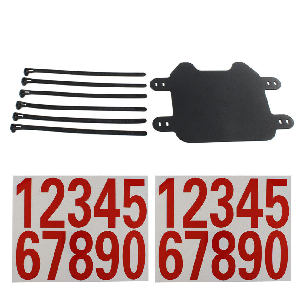 Front Number Plate W/ Red Sticker For Sur-Ron Light Bee Electric Off-road