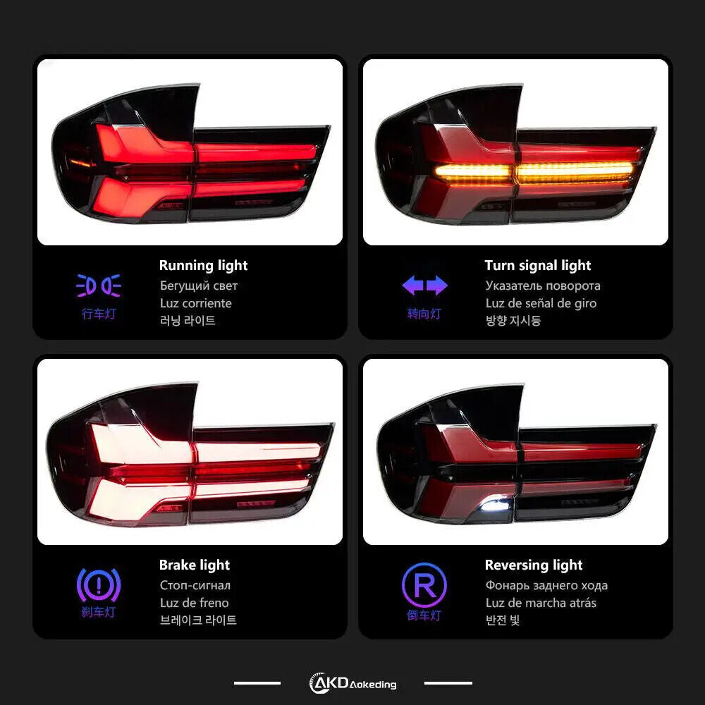 DRL LED Bi-Xenon Bulb Rear Taillights and Brake Lights for BMW X5 E70 2007-2013