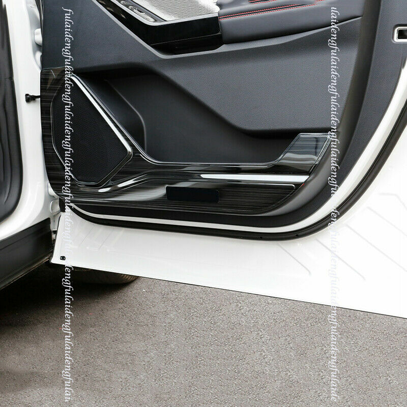4P for Ford Explorer 2020-2022 Black titanium Door Anti Kick Pad Protective Trim