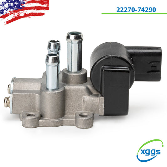 Brand new Idle Air Control Valve (IAC) with gasket, suitable for Toyota models 2227074290 and 2227074291.